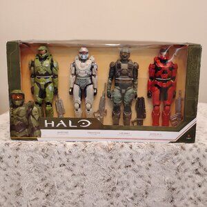 Halo UNSC 12" ACTION Figure set of 4 MASTER CHIEF SPARTAN TANAKA MK VII MARINE
